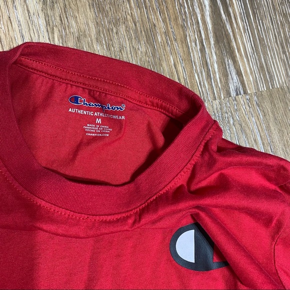 CHAMPION BOYS LONG SLEEVE TEE SHIRT. CHAMPION LOGO ON FRONT AND ARMS - Picture 6 of 6